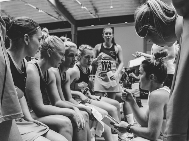 RAF Netball Team Talk